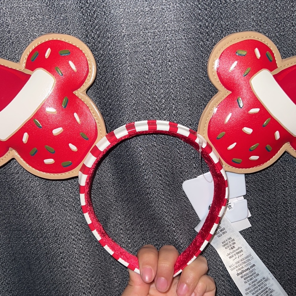 NWT Sugar Cookie Christmas Minnie ears